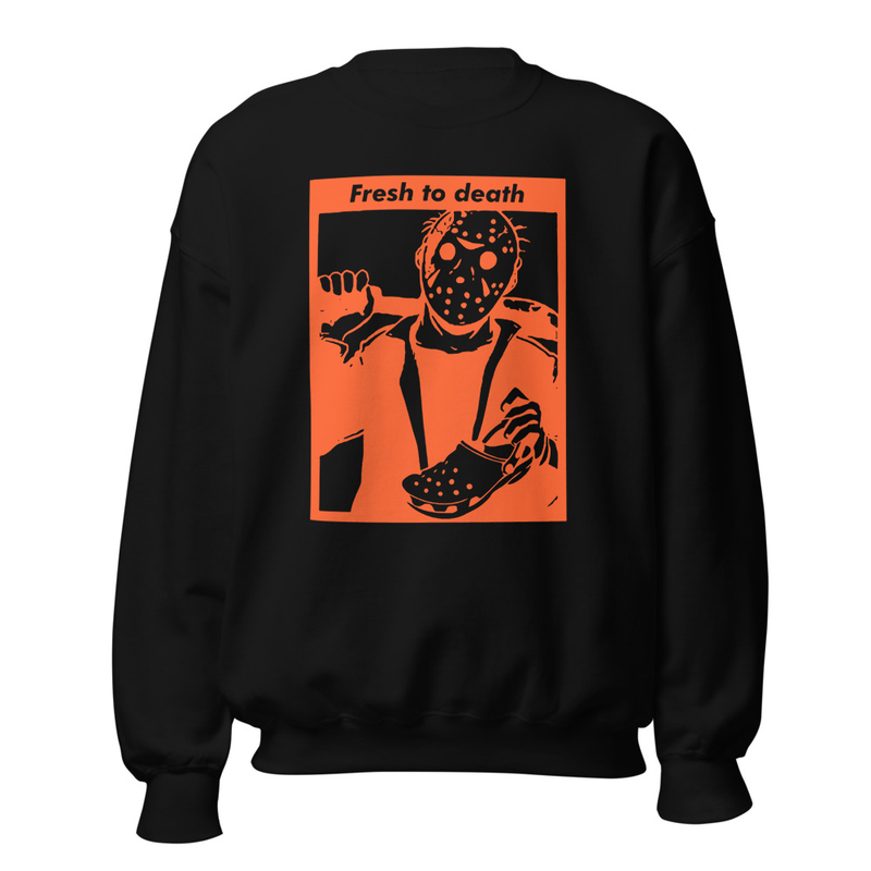 Jason Fresh To Death Sweatshirt Black Orange
