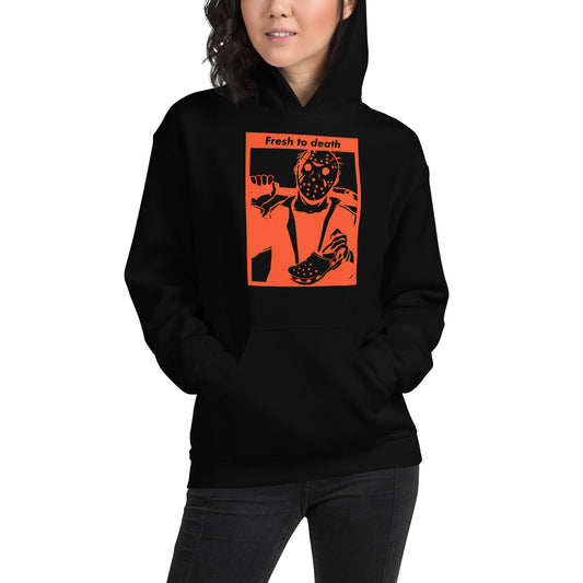 Jason Fresh To Death Hooded Sweatshirt Black Orange