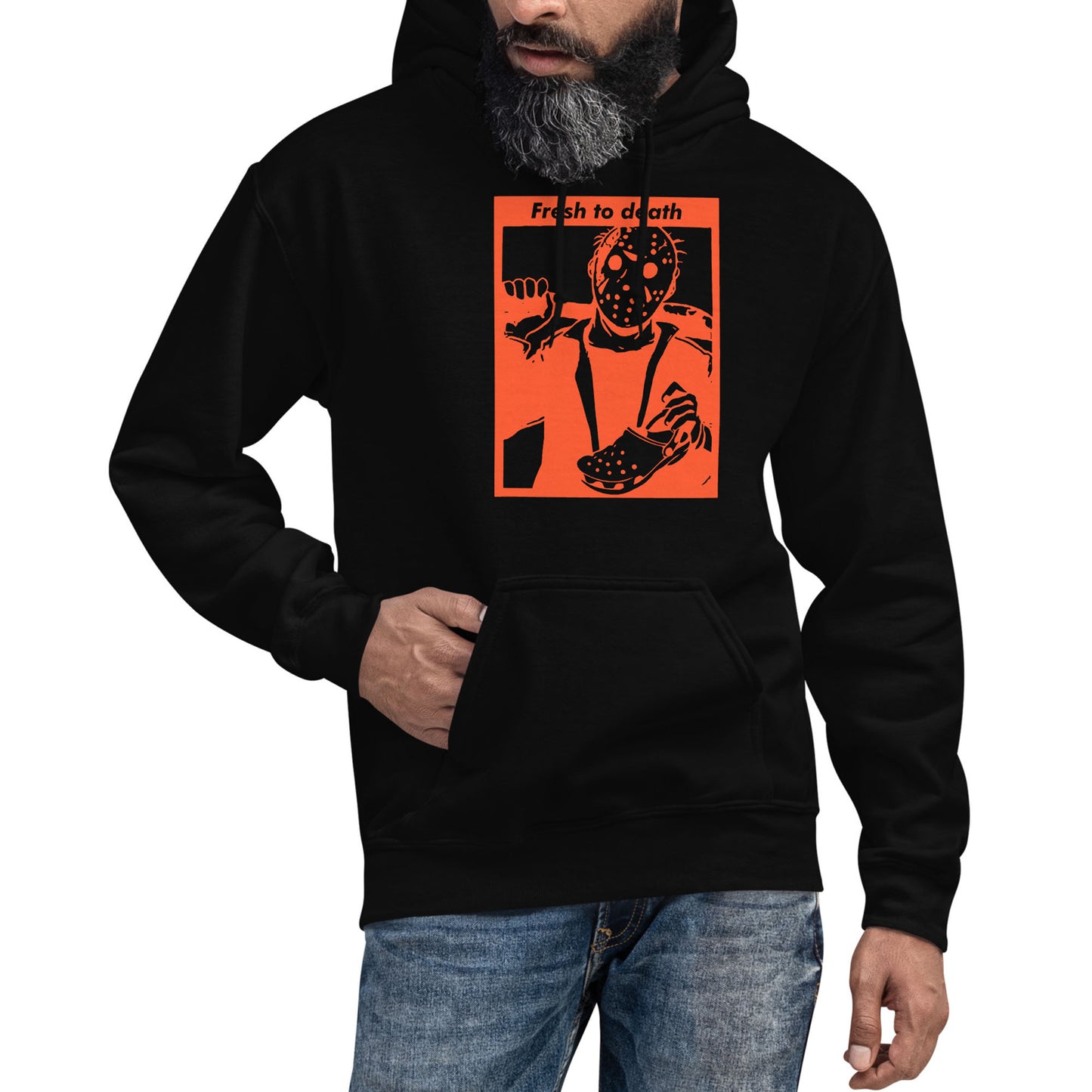 Jason Fresh To Death Hooded Sweatshirt Black Orange