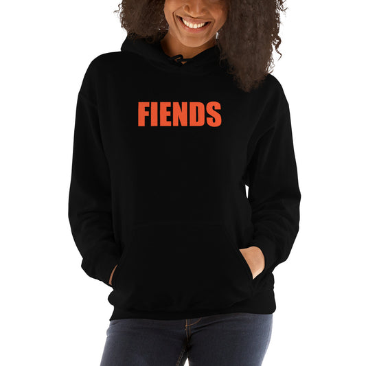 Fiends Hooded Sweatshirt Black Orange
