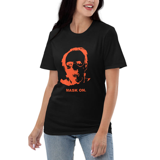 Hannibal Mask On Tee Black Orange