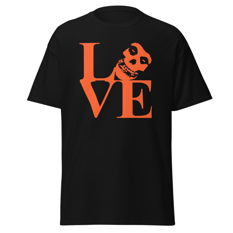 Love Skull Tee Black Orange