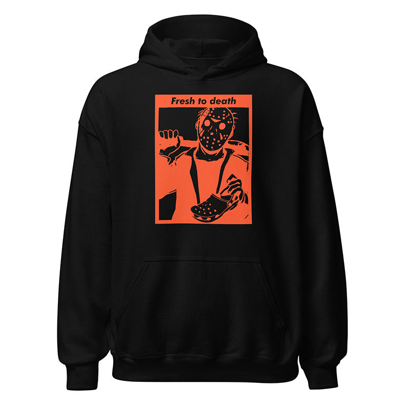 Jason Fresh To Death Hooded Sweatshirt Black Orange