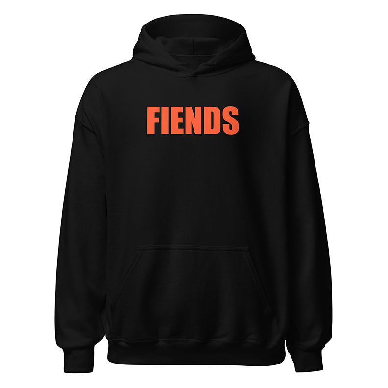 Fiends Hooded Sweatshirt Black Orange