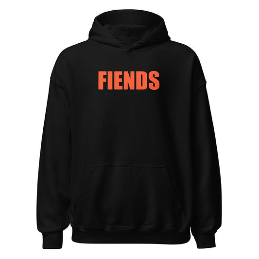 Fiends Hooded Sweatshirt Black Orange