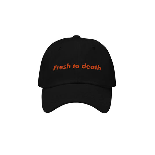 Fresh To Death Dad Hat Black Orange
