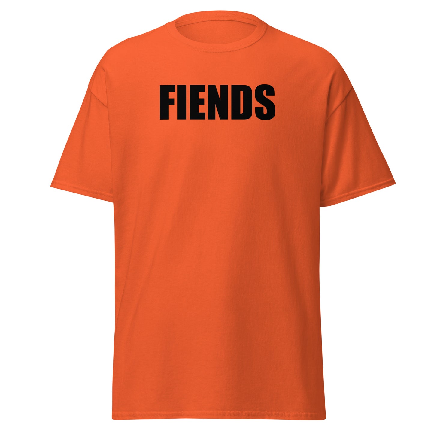 Fiends Tee Orange Black
