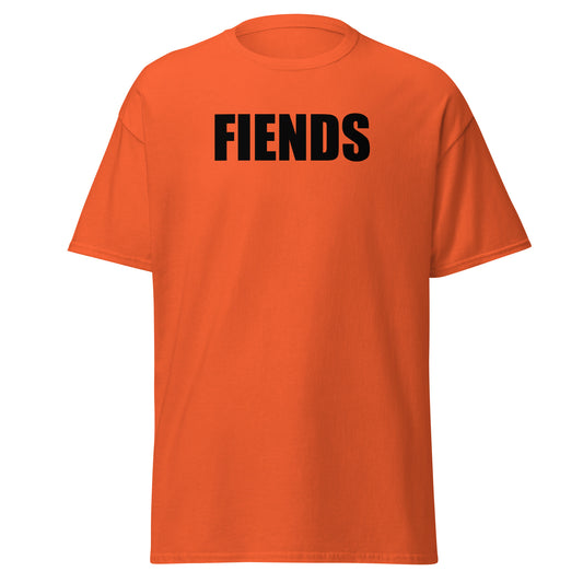 Fiends Tee Orange Black